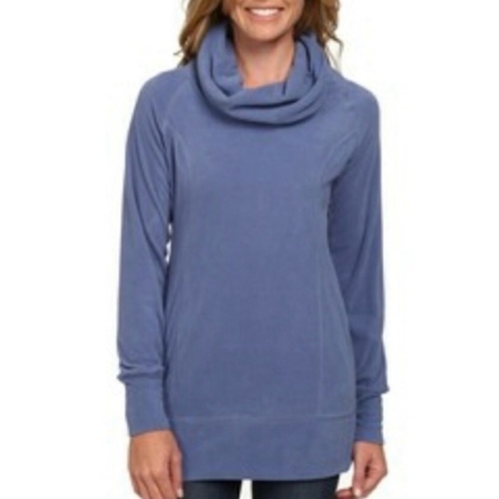 Columbia Glacial Fleece Cowl Neck Tunic Ice Blue M